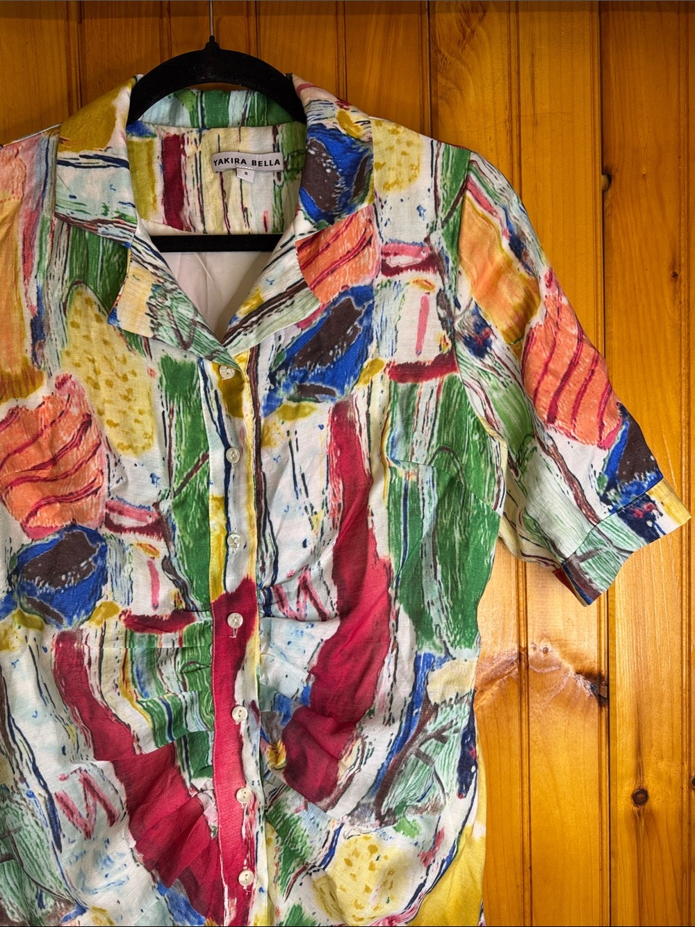 Yakira Bella Lucy Vibrant Multicolor Button-Front Maxi Dress - Picture 5 of 8